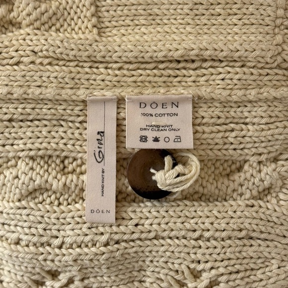 NWOT DÔEN Pomme Long-Sleeve Cotton Cardigan Sweater - Picture 7 of 7